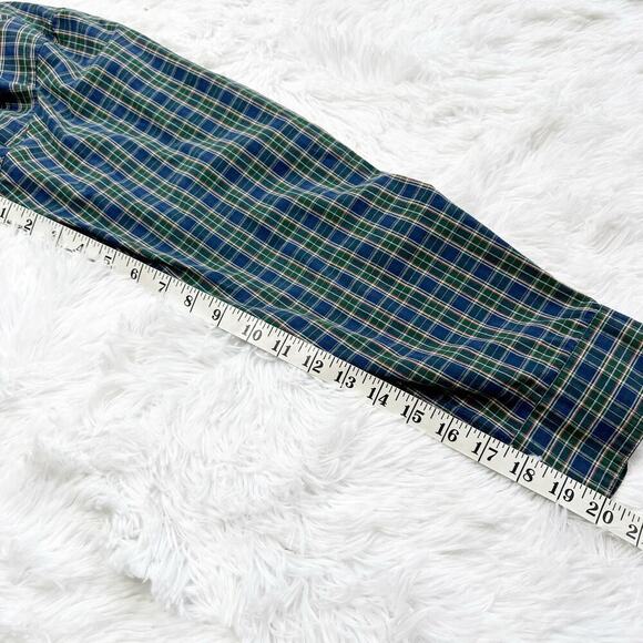 Chaps Men’s Easy Care Navy Blue Plaid Button Down Shirts Lot 3 Sz L - Picture 3 of 10